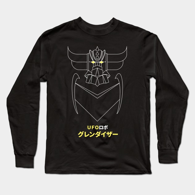 Grendizer (white outline) Long Sleeve T-Shirt by IlPizza